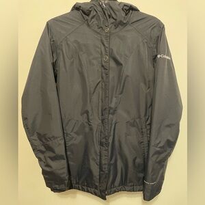 COLUMBIA-Omni-Tech TM-coated mid weight jacket. Black, size medium